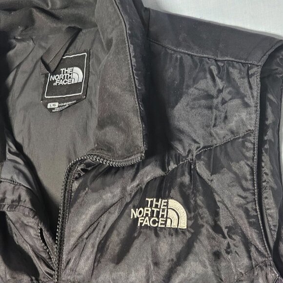 The North Face 550 Goose Down Puffer Vest Women Size L Black Quilted Full Zip - Picture 13 of 13